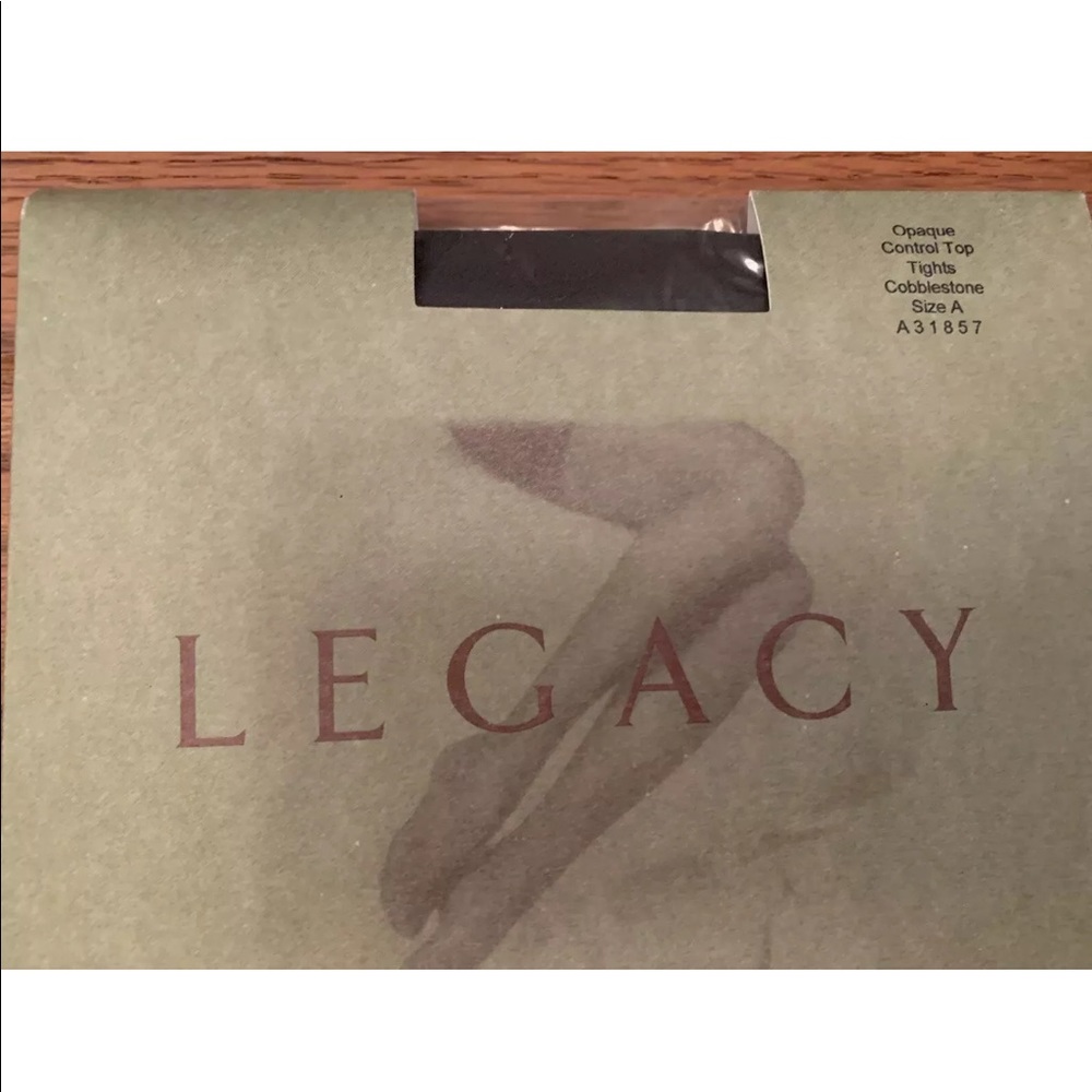 QVC Legacy Control Top Opaque Tights Cobblestone - Picture 3 of 6